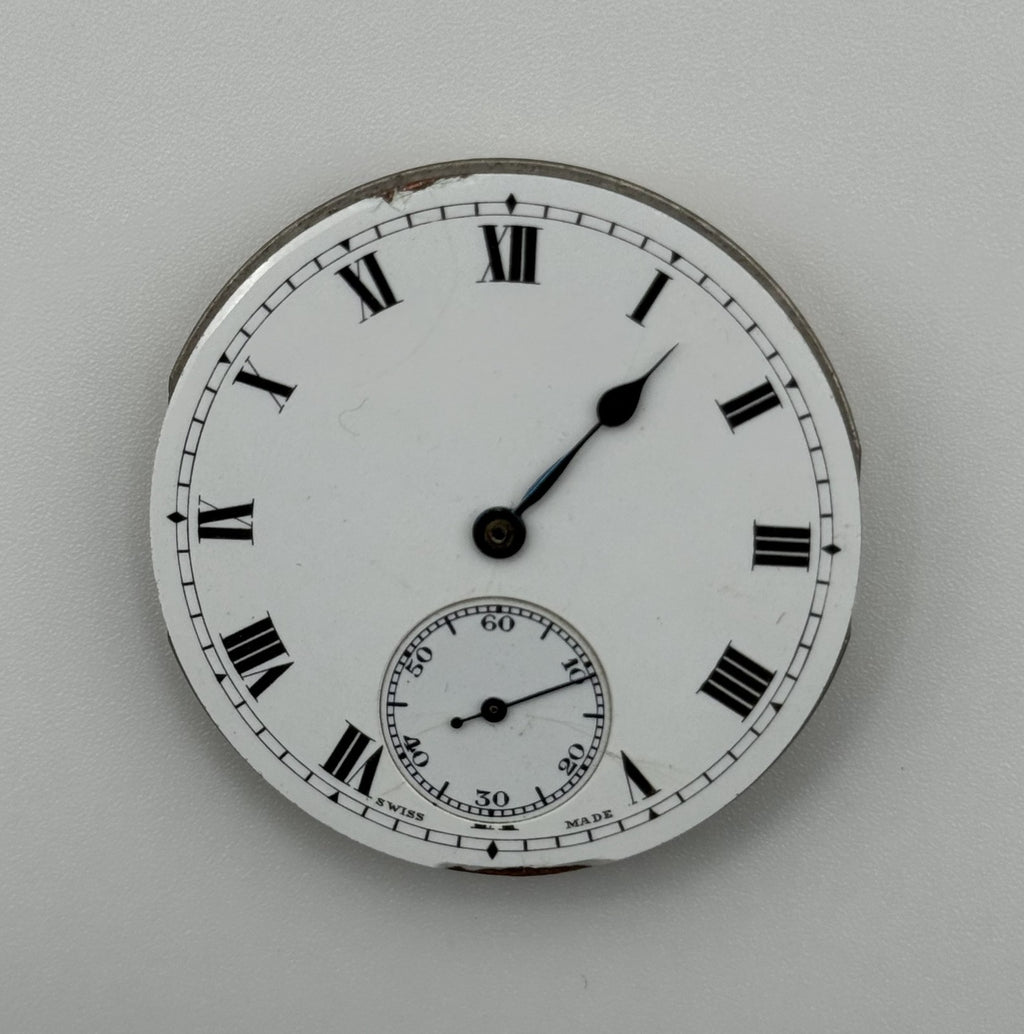 Swiss Lever Good Quality Pocket Watch Movement - Running - Parts / Repair 43mm
