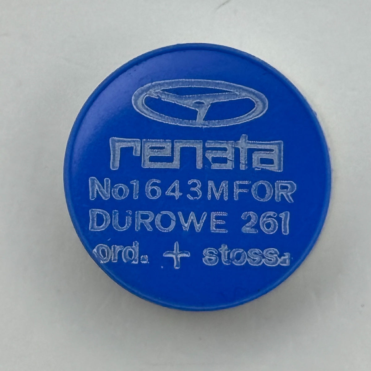 Durowe 261 Balance Wheel Complete And Spring 1643 M Watch Movement Parts NOS