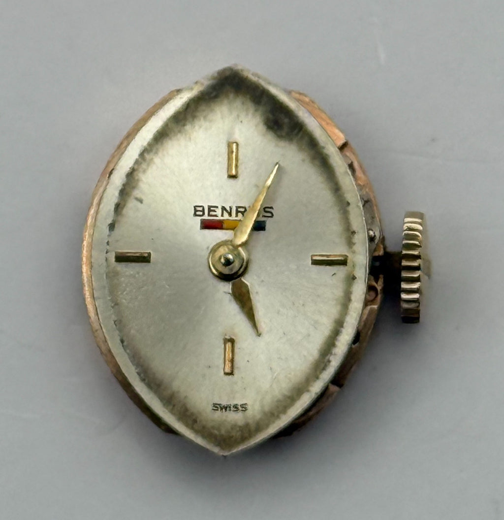 AS 1491 Watch Movement Running A. Schild Benrus DZ 2F Swiss 17 Jewels Parts 13mm