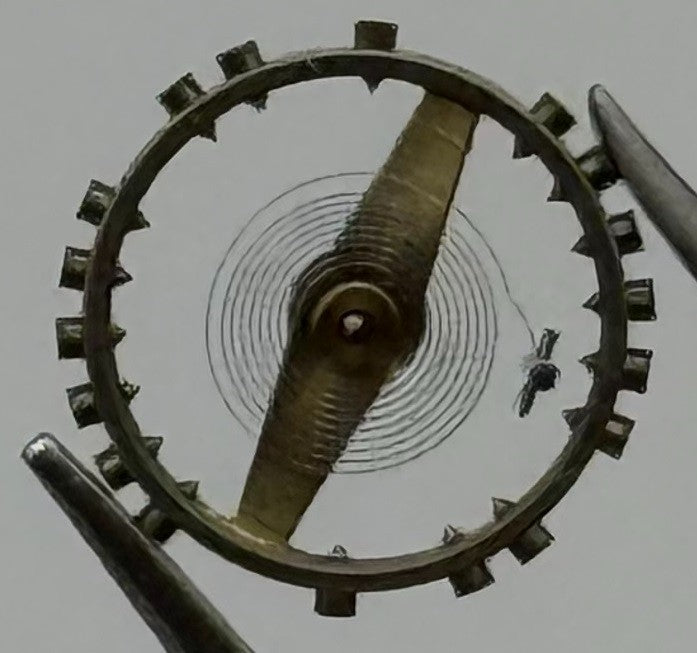 AS 1051 Balance Wheel Complete And Spring 5¼’’’ 34 M Watch Movement Parts NOS