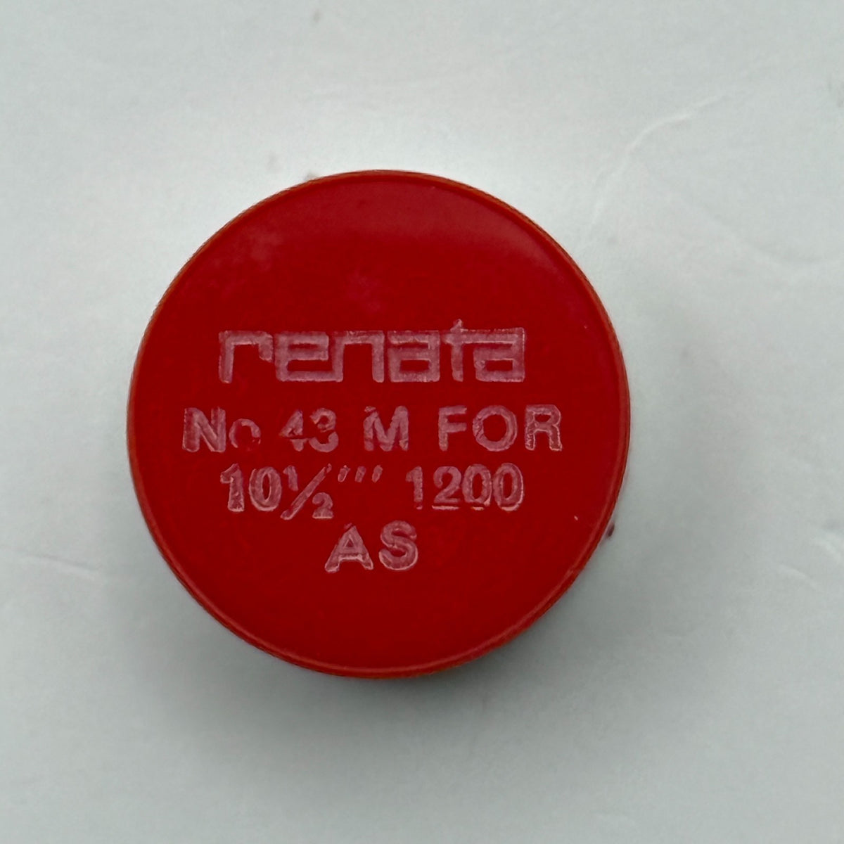 AS 1200 Balance Wheel Complete And Spring 10½’’’ Renata 43 Watch Movement Parts
