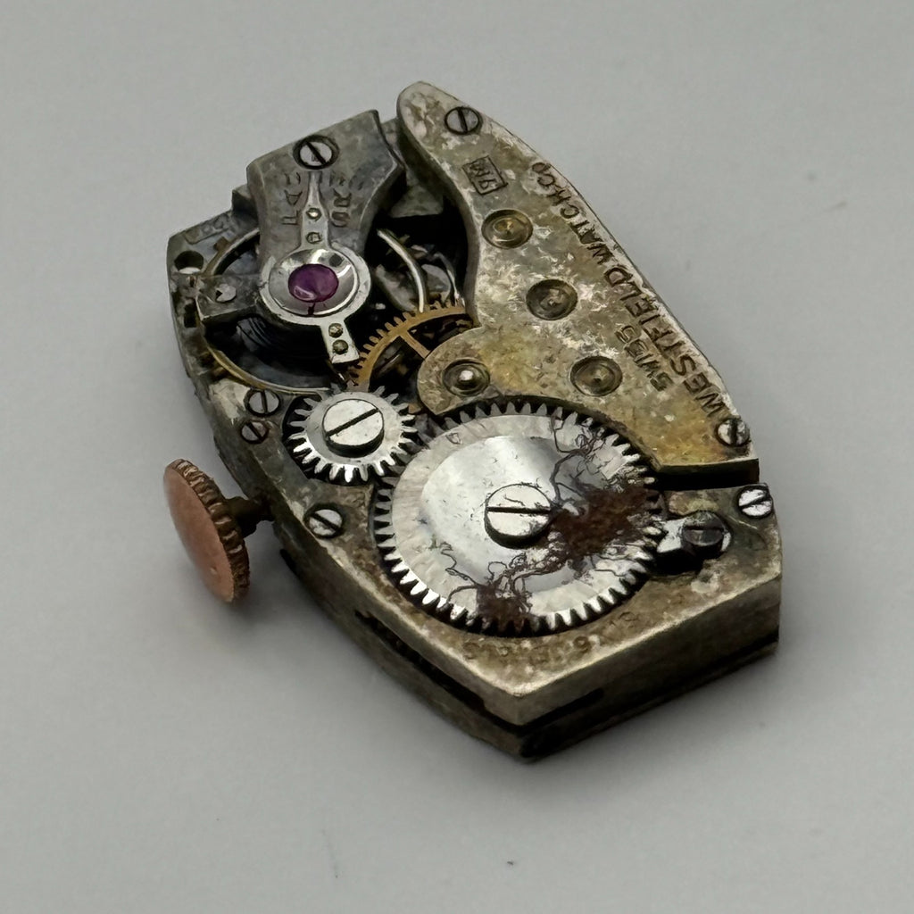 AM 224 Watch Movement Westfield 6 Jewels Swiss Manual Wind Parts Repair 15.4mm