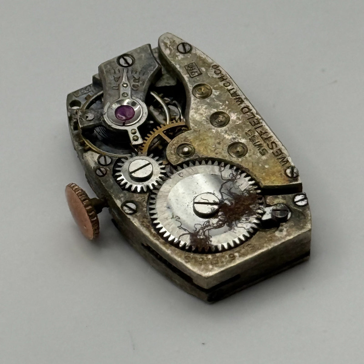 AM 224 Watch Movement Westfield 6 Jewels Swiss Manual Wind Parts Repair 15.4mm