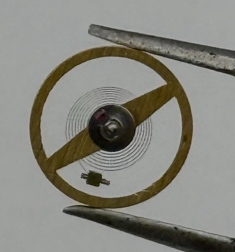 Ebosa 86 87 Balance Wheel Complete And Spring 8¾’’’ 3725 /2 Watch Movement Parts