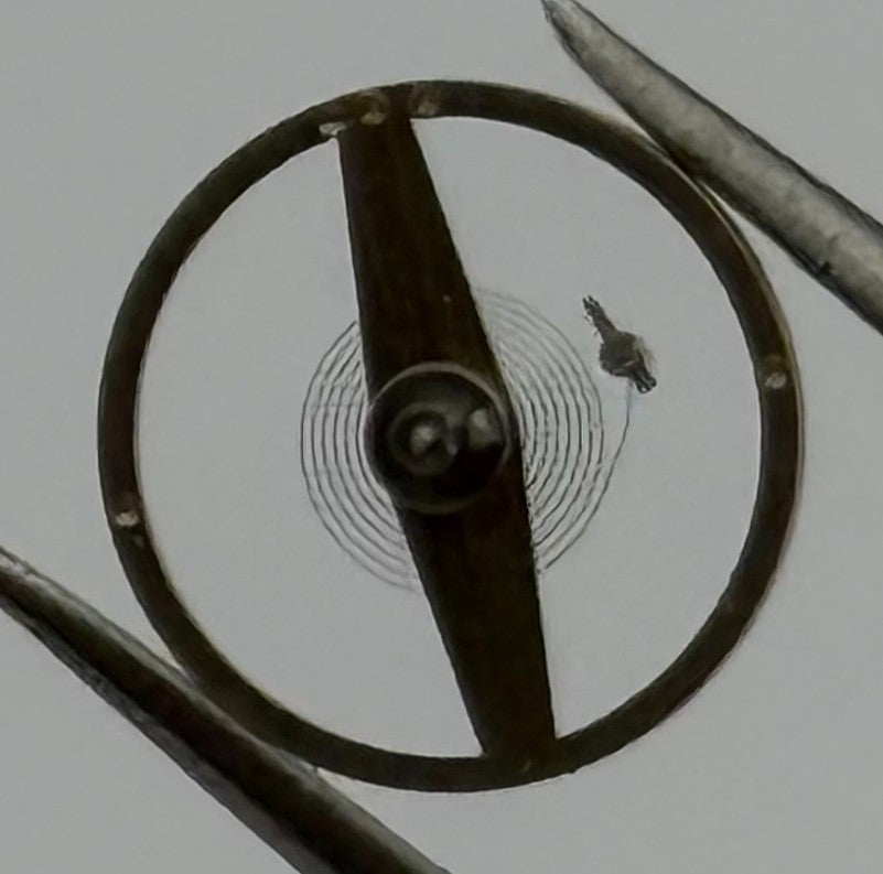Amida 580 585 Balance Wheel Complete And Spring 1389 Watch Movement Parts NOS