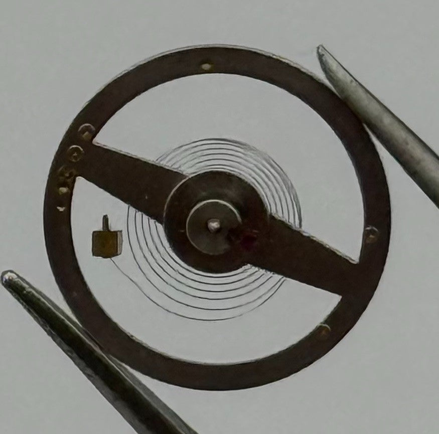 Brac 301 Balance Wheel Complete And Spring 10½''' 1382 Watch Movement Parts NOS