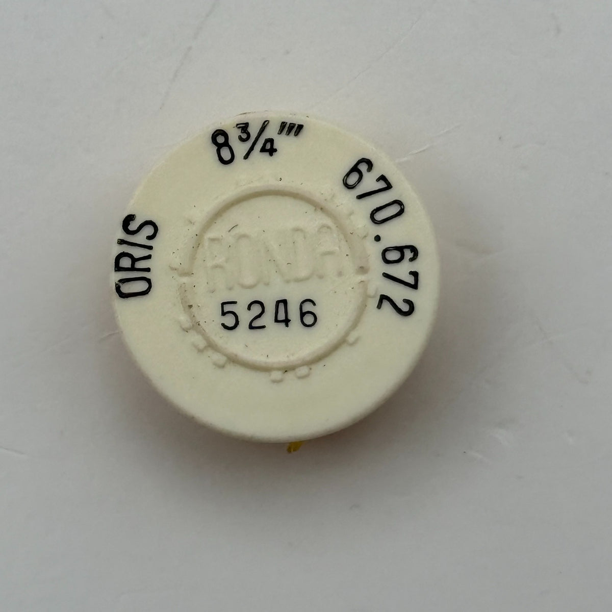 Oris 670 672 Balance Wheel Complete And Spring 8¾’’’ 5246 Watch Movement Parts