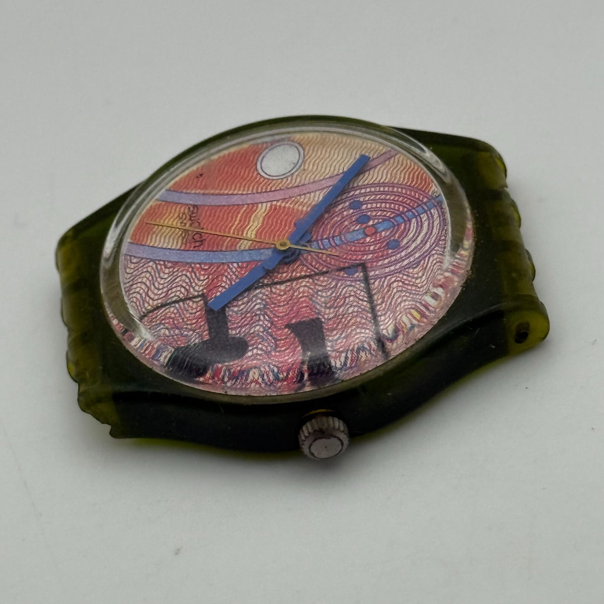 33mm Vintage 1990 Swatch Franco GG110 Watch UNTESTED PARTS REPAIR