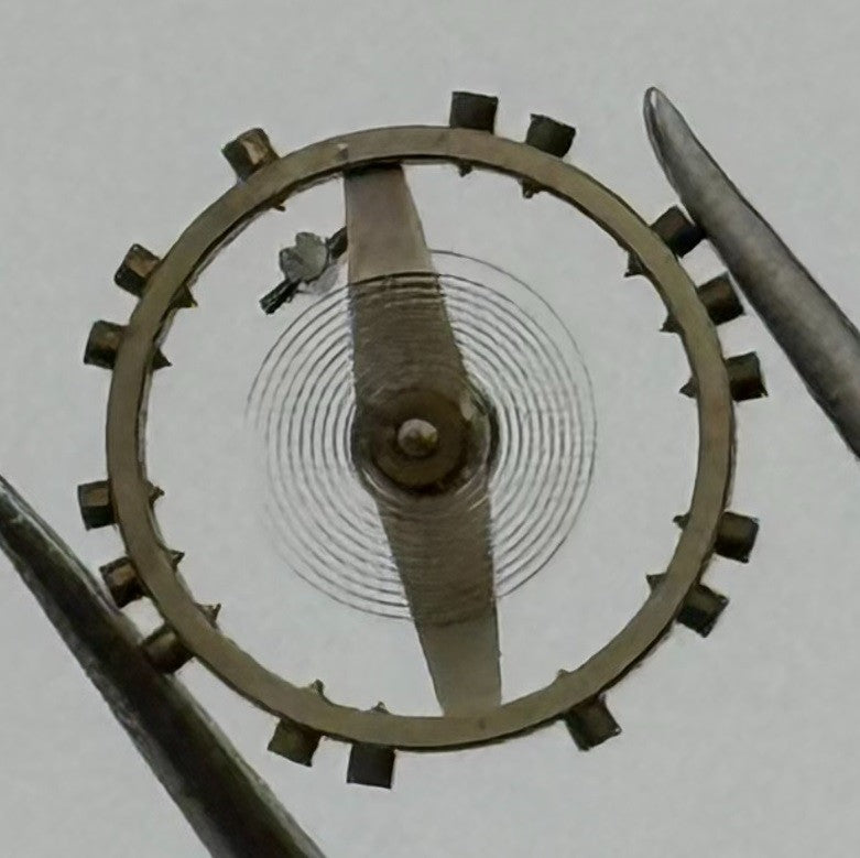 AS 970 Inca Balance Wheel Complete And Spring Renata 28 Watch Movement Parts NOS