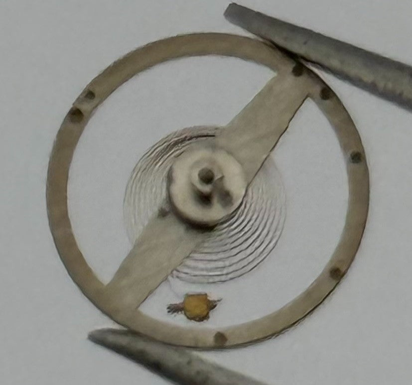 Ebosa 52 Balance Wheel Complete And Spring 5¼’’’ No 130 Watch Movement Parts NOS