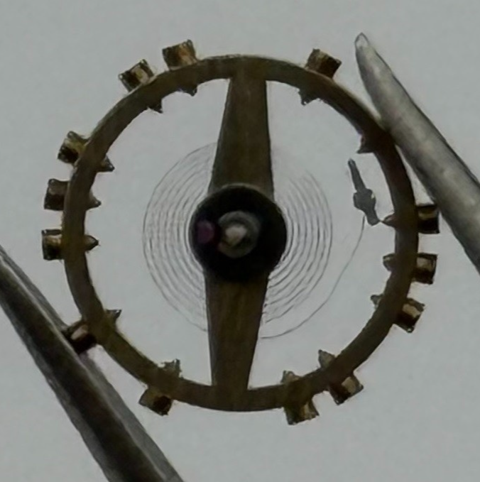 AS 1677 Balance Wheel Complete And Spring 5½’’’ 1225 M Watch Movement Parts NOS