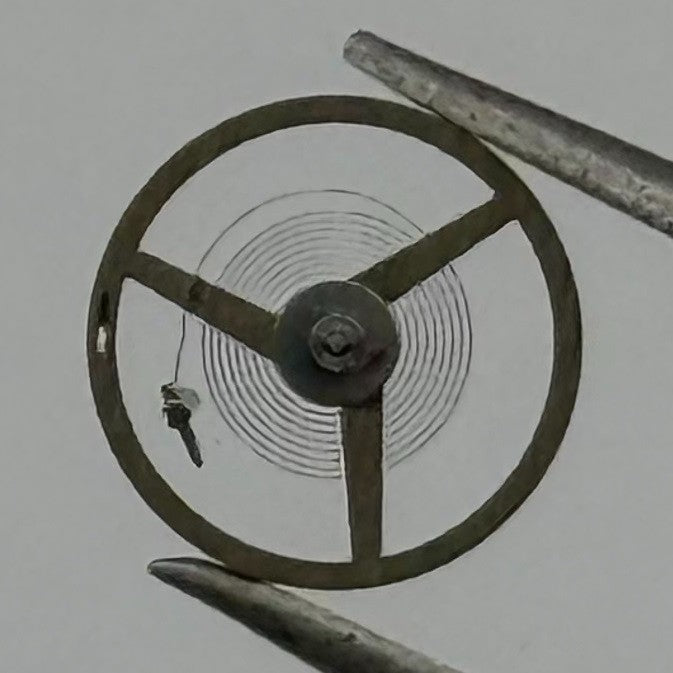 AS 1977 Balance Wheel Complete And Spring 5½’’’ 1740 M Watch Movement Parts NOS