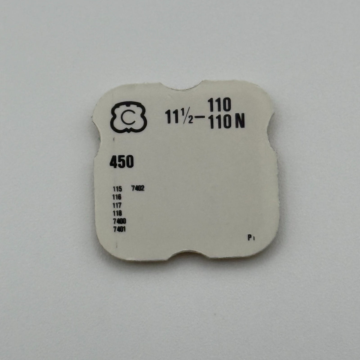 Chezard 110/110N Setting Wheel - 11 1/2 - 450 - New Old Stock - Watch Parts