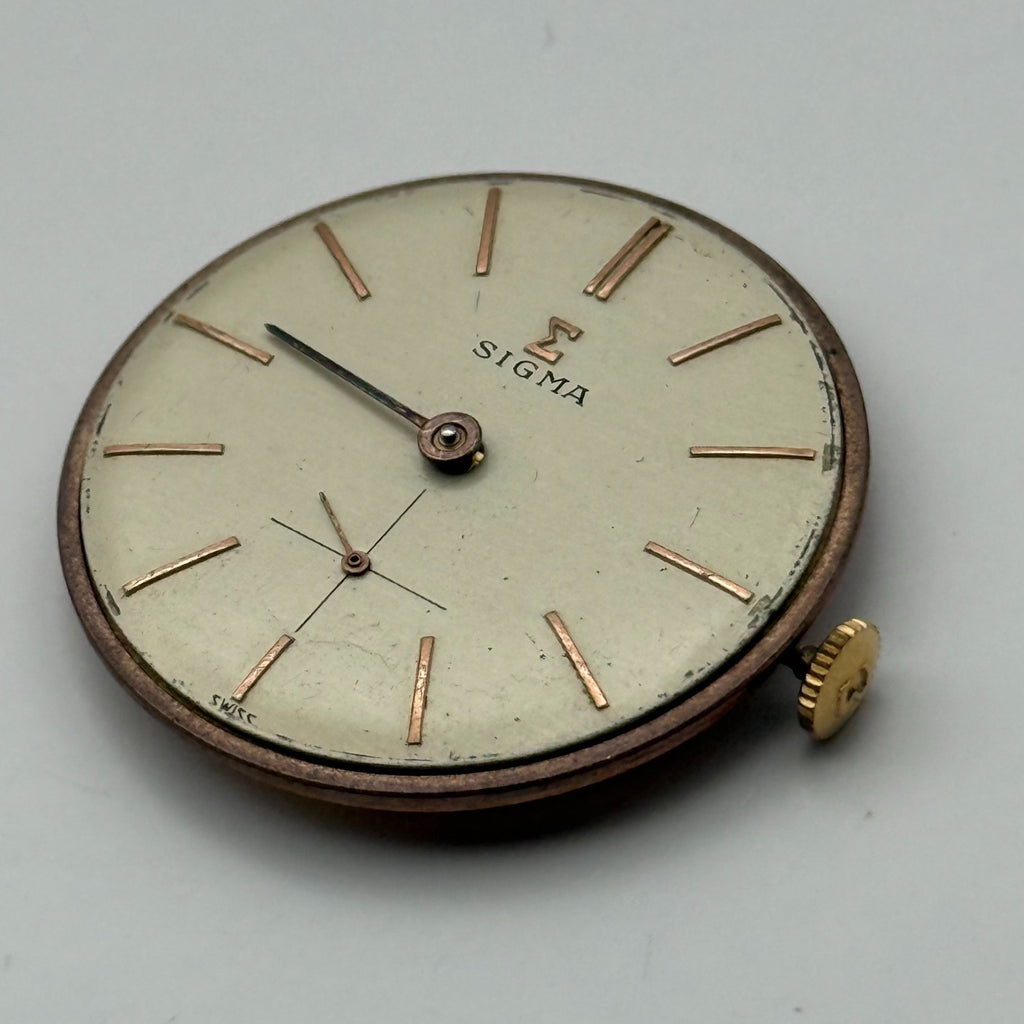 FEF 310 Watch Movement Sigma 17 Rubis Swiss Manual Wind Parts Repair 25.9mm