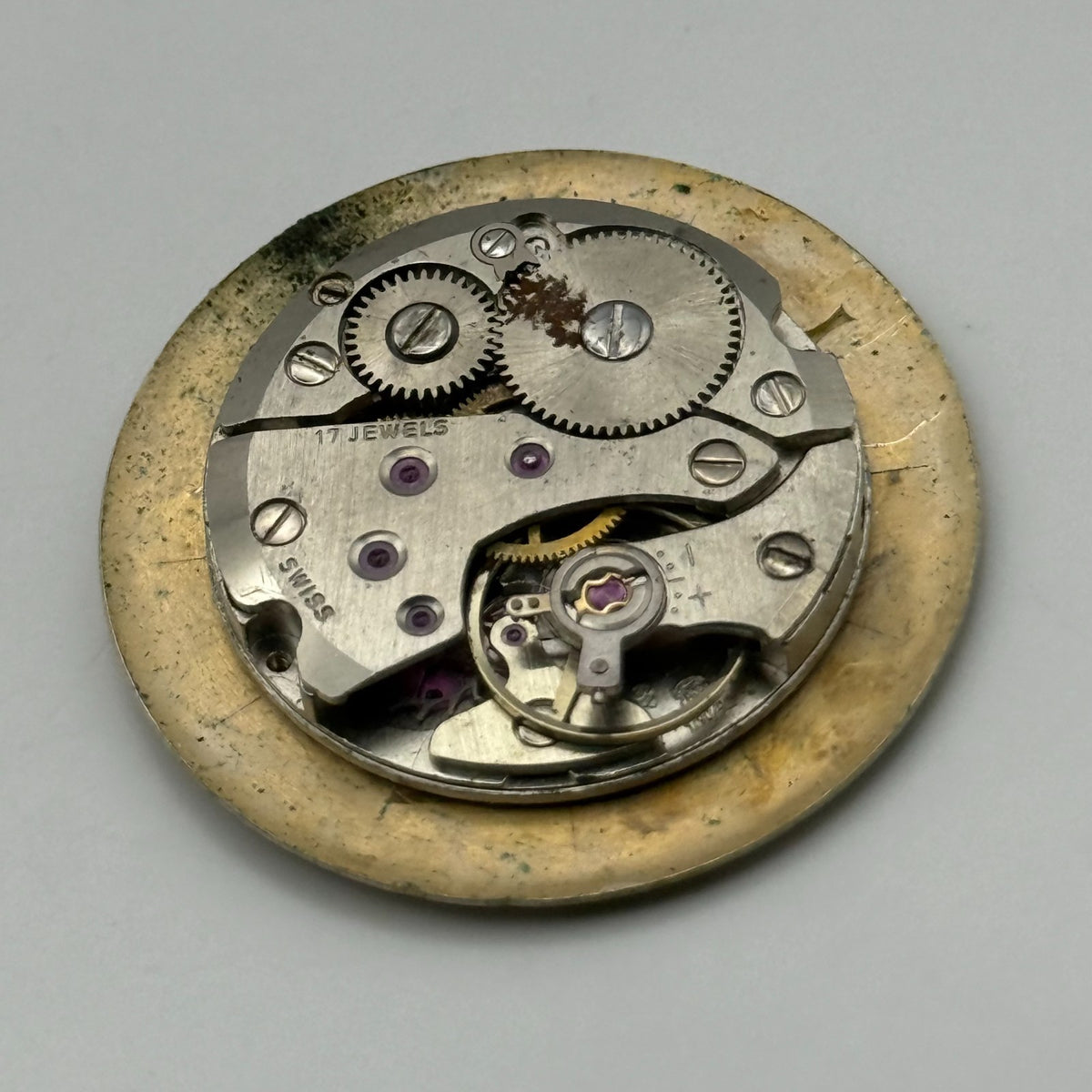 AS 1790/92 Watch Movement A. Schild Jupex 17 Jewels Swiss Manual Wind Parts