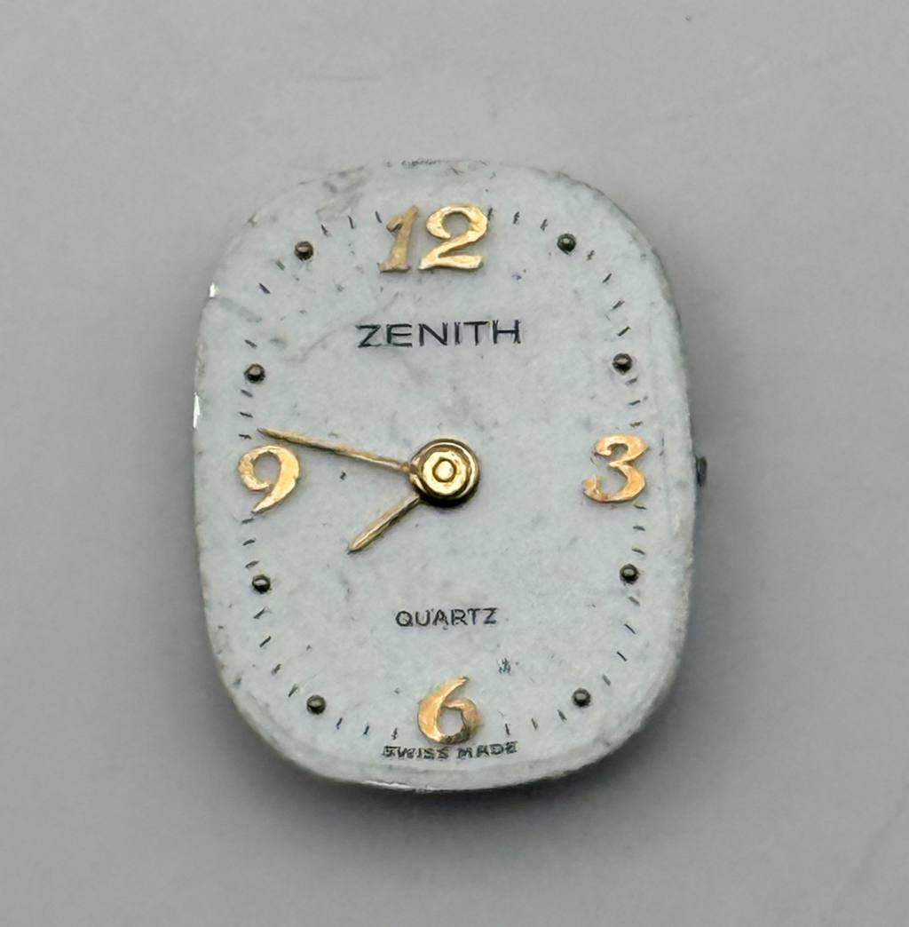 Zenith 05.4 Watch Movement Quartz UNTESTED 6 Jewels Swiss Parts Repair 12.8mm