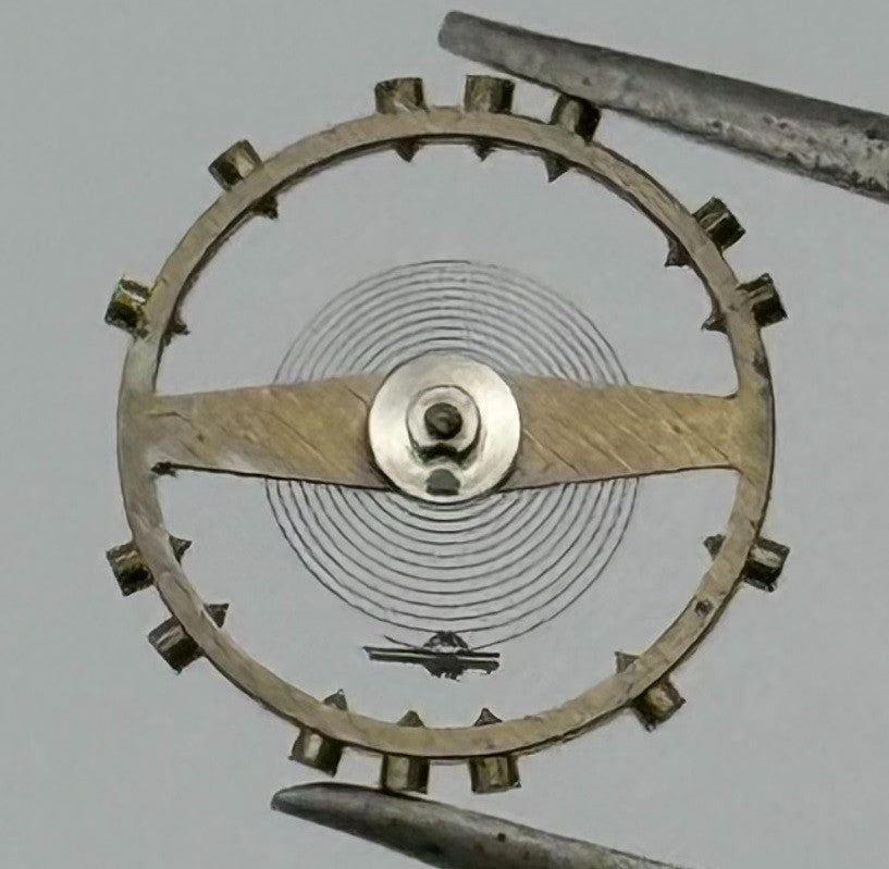 Tissot 217 Balance Wheel Complete And Spring Watch Movement Parts NOS