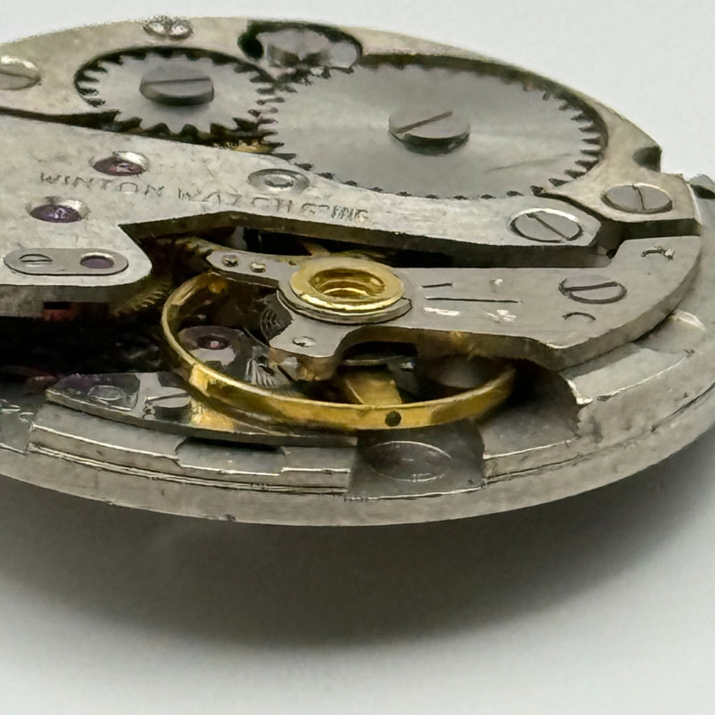 Jeambrun P32G Watch Movement Winton Swiss 17 Jewels Manual Wind Parts 25.7mm