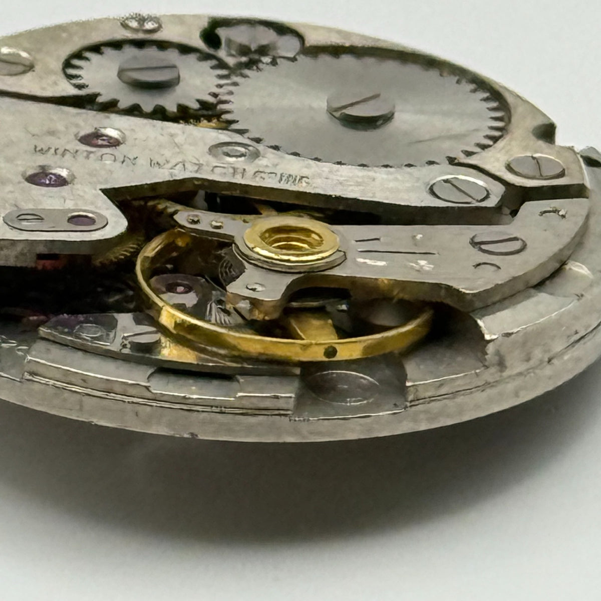 Jeambrun P32G Watch Movement Winton Swiss 17 Jewels Manual Wind Parts 25.7mm