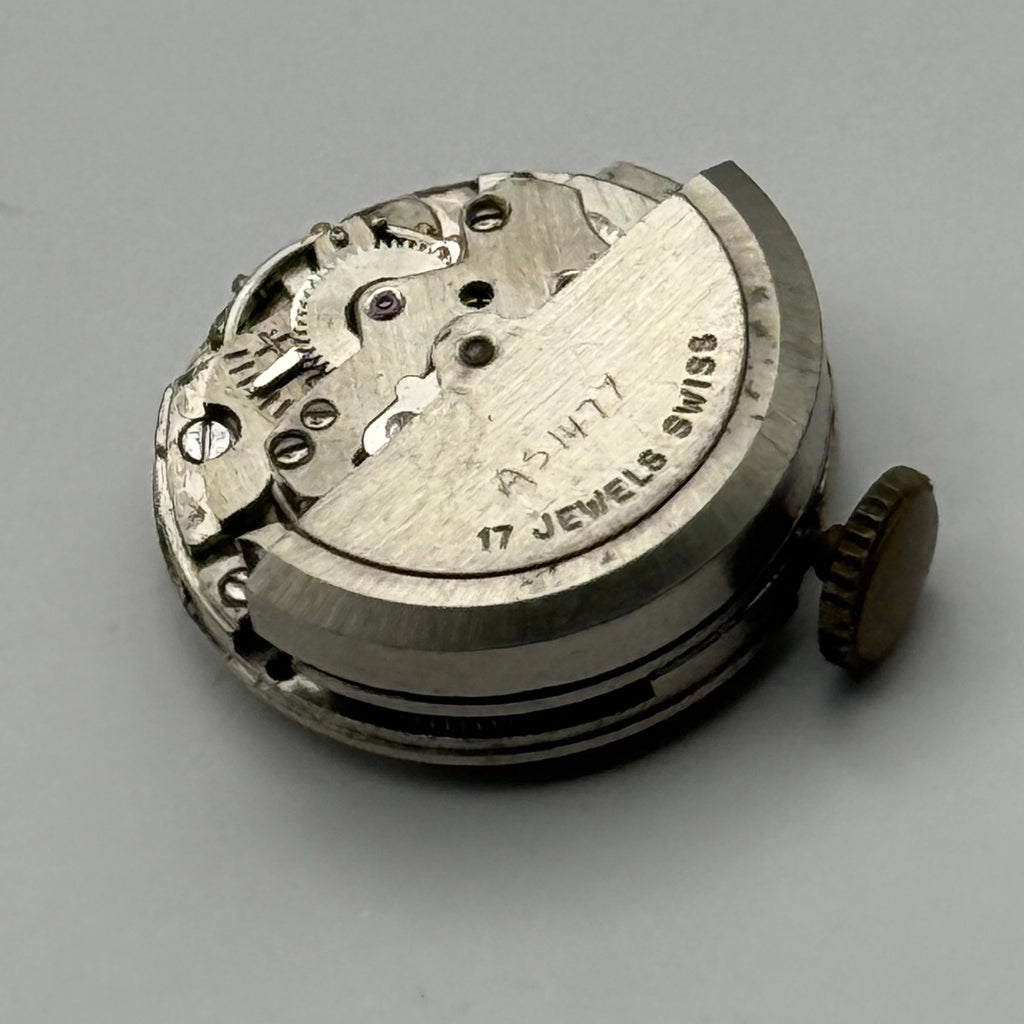 AS 1477 Watch Movement A. Schild MuDu 17J Swiss Automatic Parts Repair 16.3mm