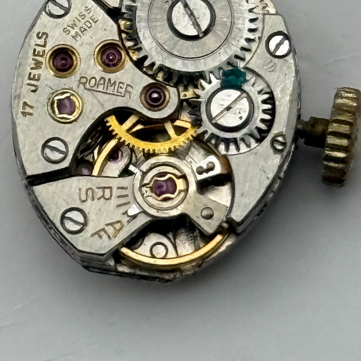 MST 389 Watch Movement Running Roamer 17J Swiss Manual Wind Parts Repair 13.1mm