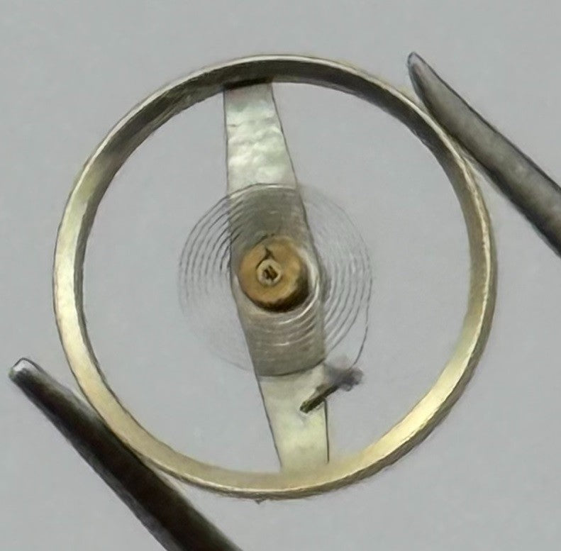 Amida 580 585 Balance Wheel Complete And Spring 1389 Watch Movement Parts NOS