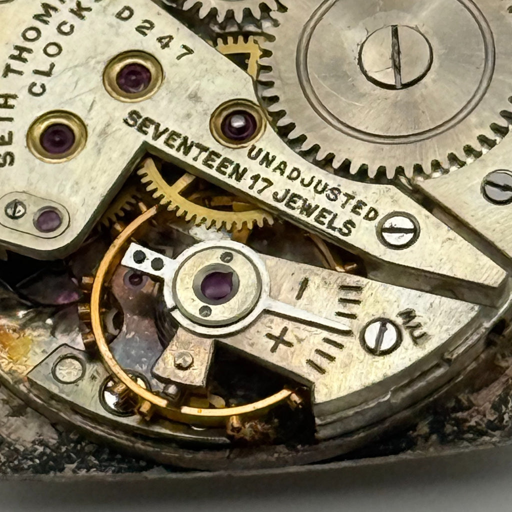Seth Thomas 001 Watch Movement D247 Running RARE Manual Wind Parts 23.6mm