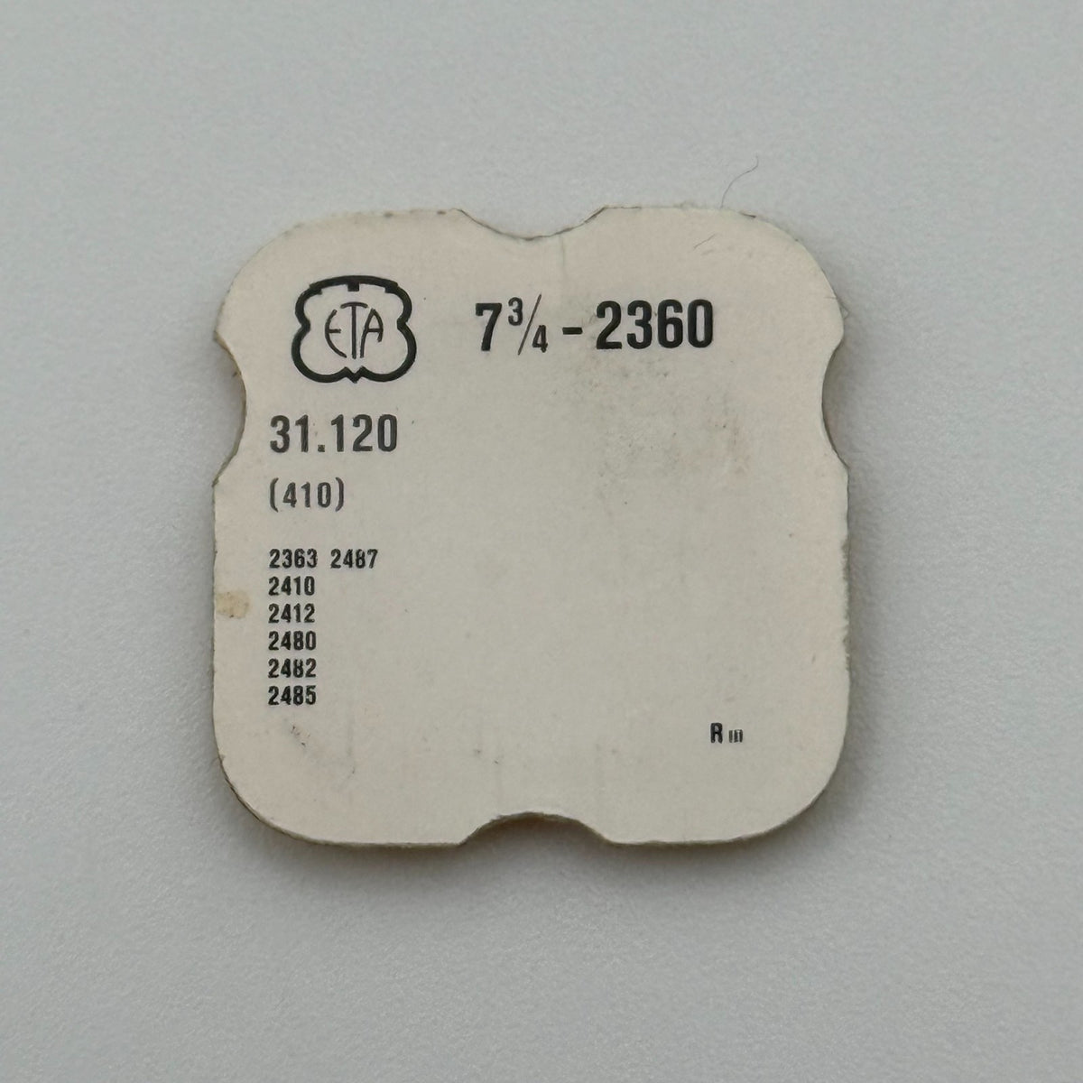 ETA 2360 Winding Pinion - 7 3/4 - 410 - New Old Stock - Watch Parts