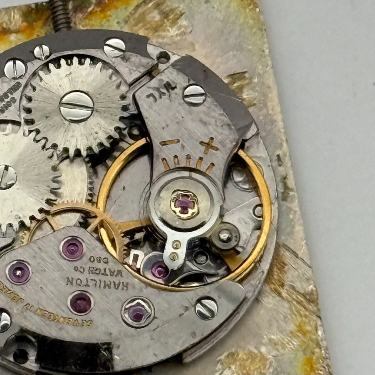 Hamilton C80 Watch Movement - Spares - For Parts / Repair - 17.4mm