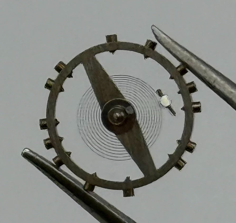 Felsa 64 Inca Balance Wheel Complete And Spring Watch Movement Parts Vintage NOS