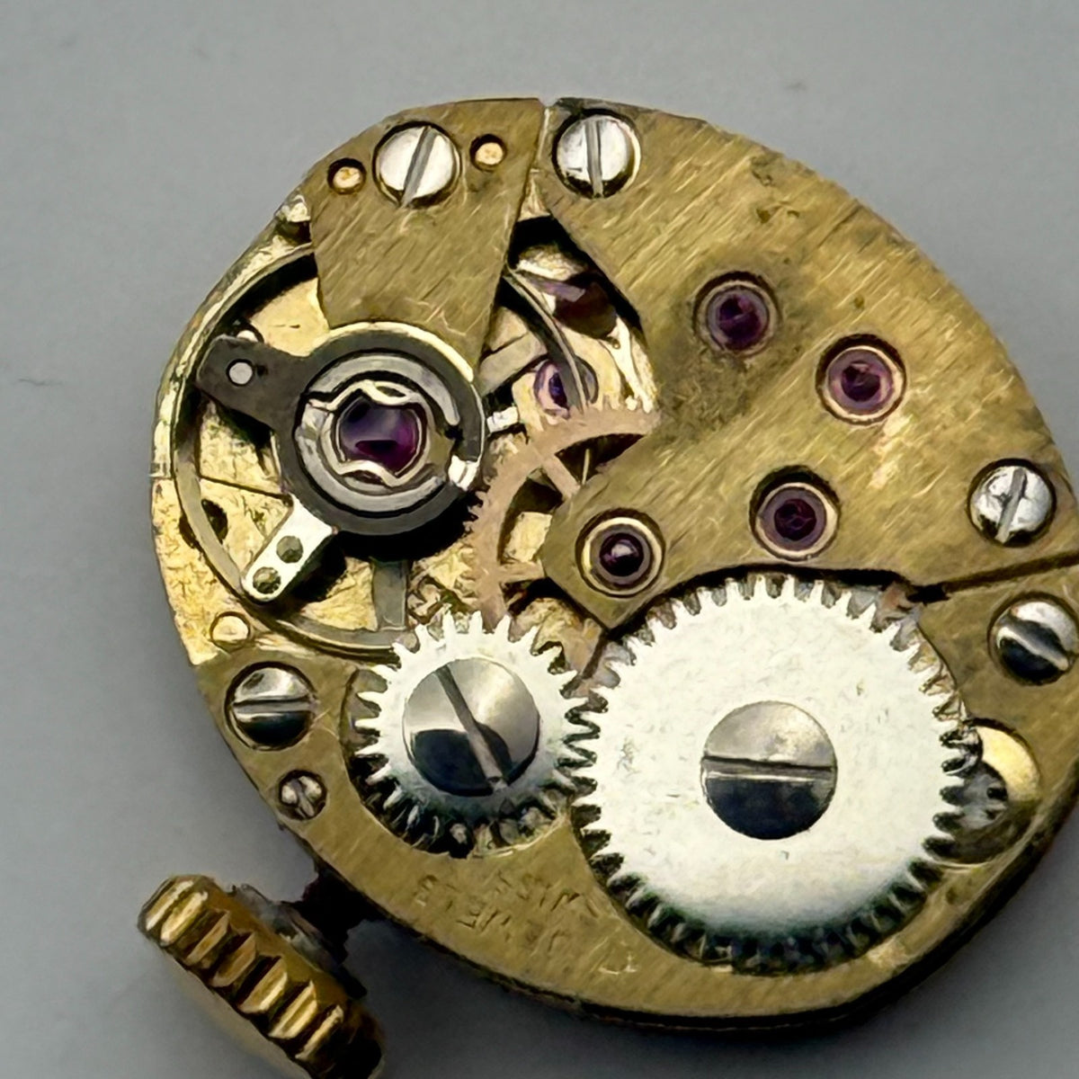 FE 68E4 Watch Movement Avia 17 Jewels Swiss Manual Wind Parts Repair 13.1mm