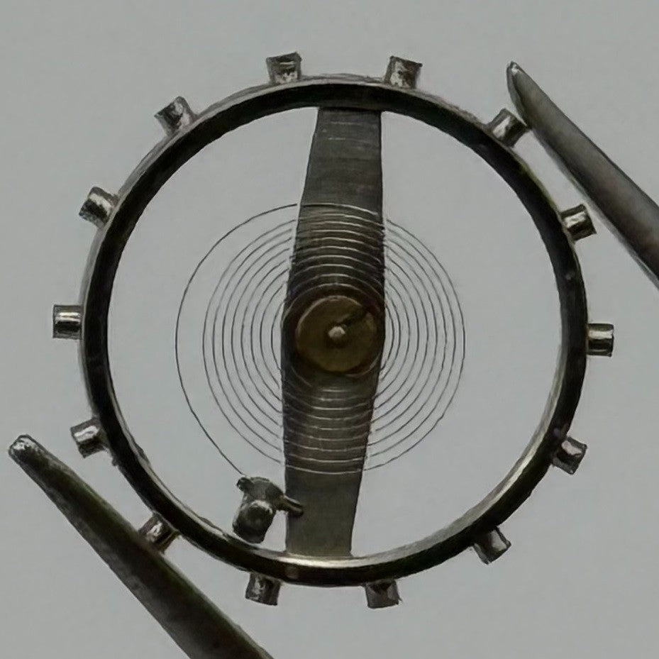 Lanco 1077 Balance Wheel Complete And Spring 10½’’’ 234 Watch Movement Parts NOS