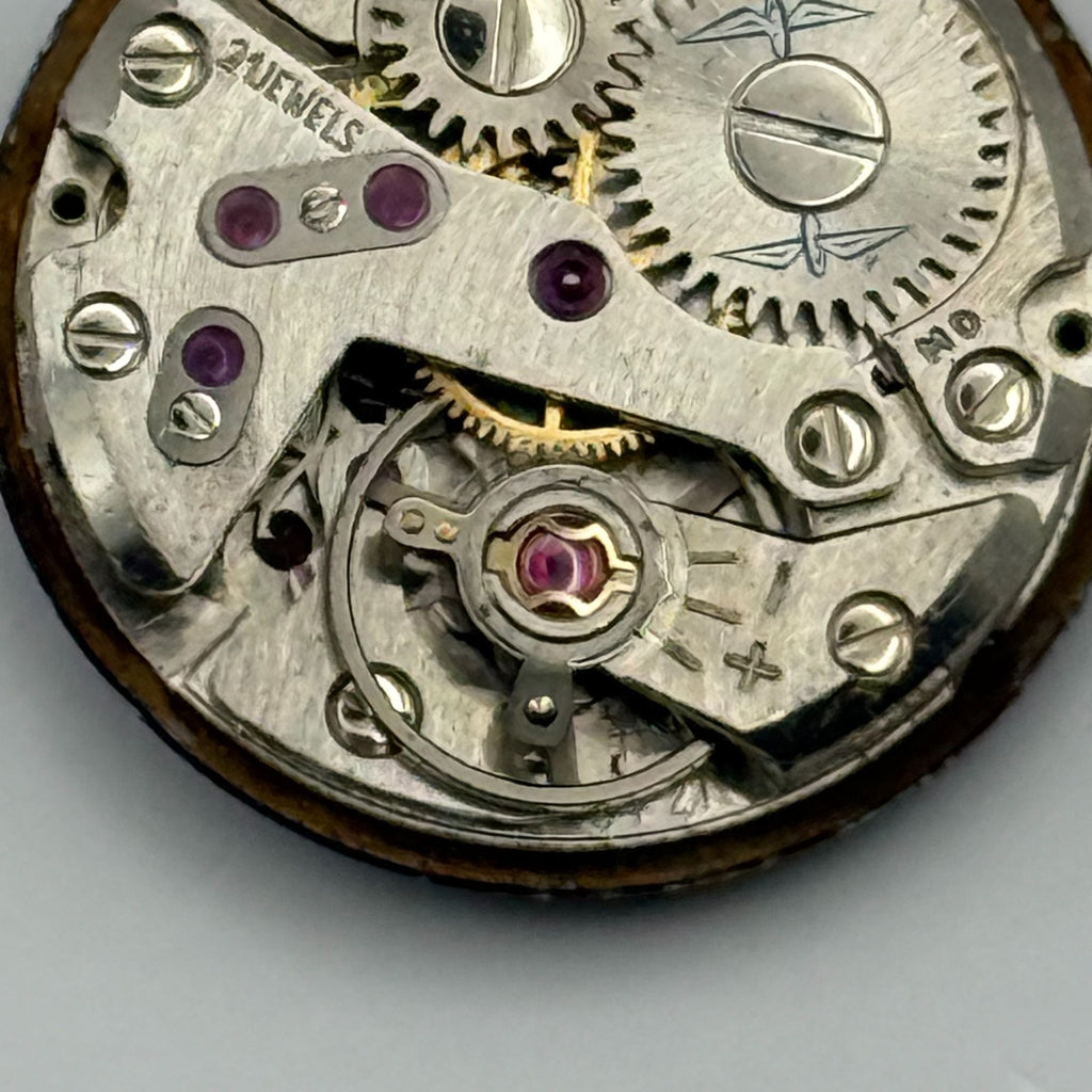 FHF 34-21 Watch Movement - Rotary Blue Dial Ladies 17.2m - For Parts / Repair