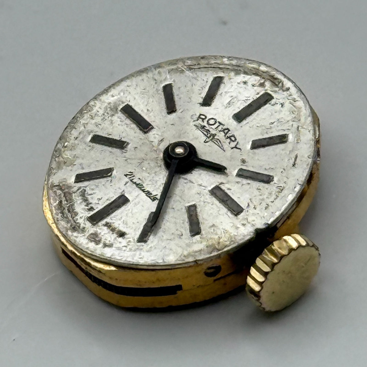 AS 1777 Watch Movement A. Schild Rotary Swiss 21 Jewels Manual Wind Parts 12.4mm