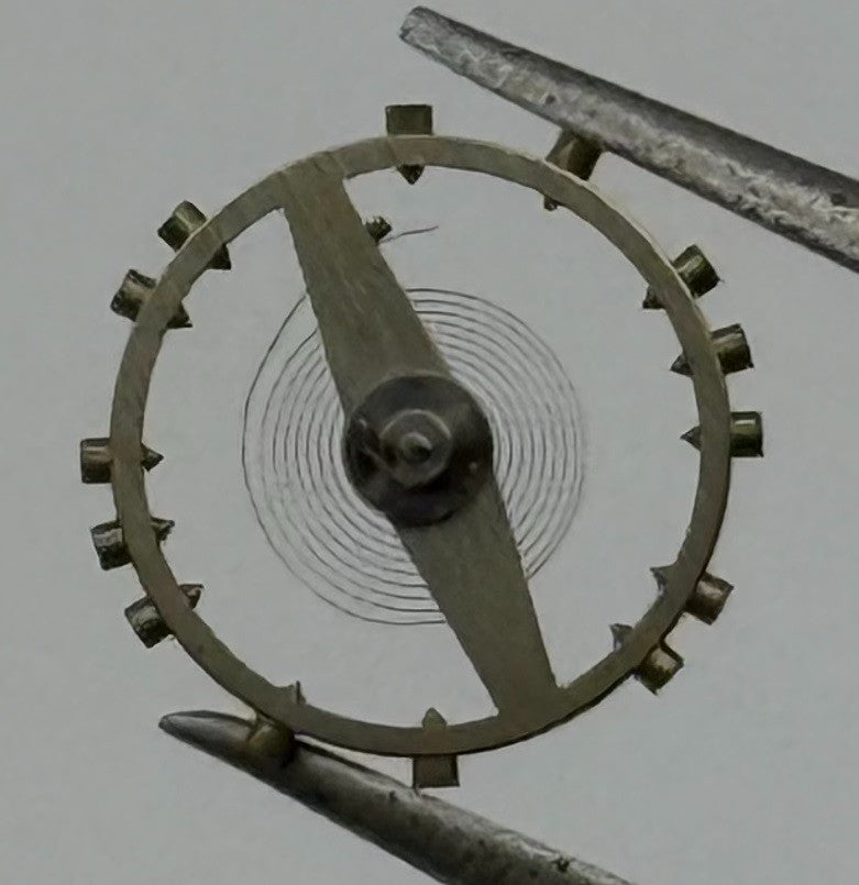 AS 970 Balance Wheel Complete And Spring 8¾’’’ 27 Watch Movement Parts NOS