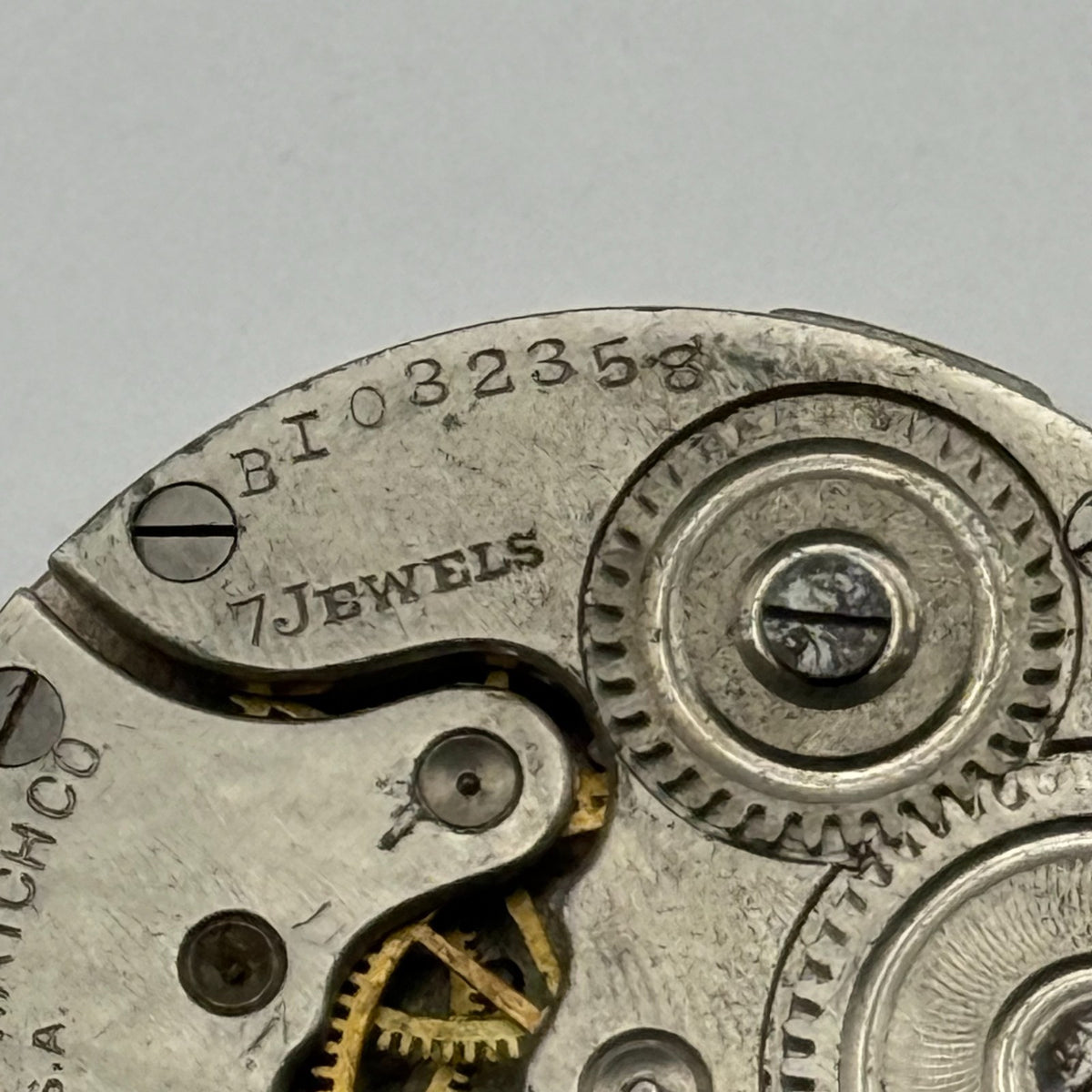 New York Standard Grade 306 Watch Movement Model BI American 1913 0s Parts
