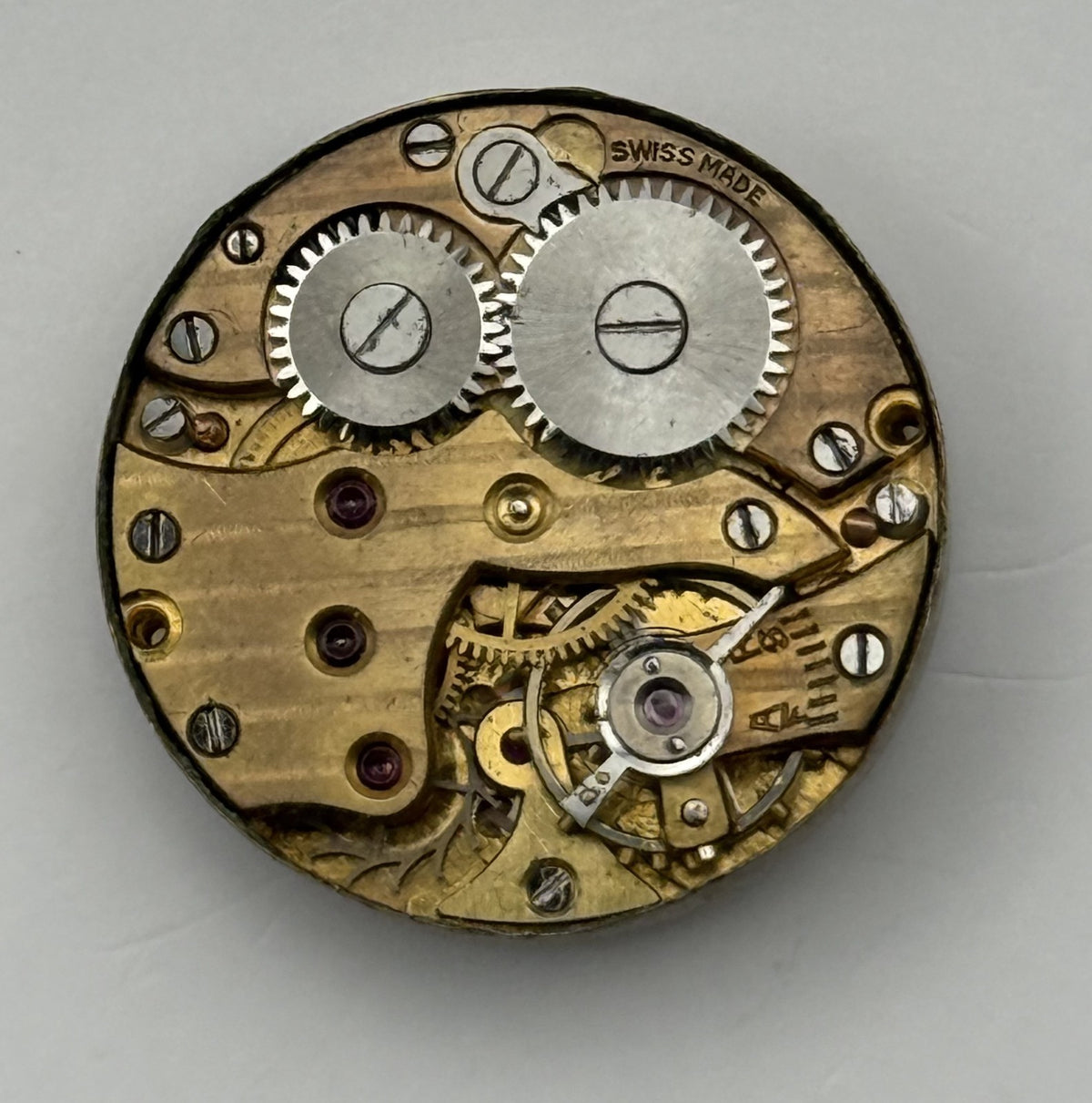 Peseux 60 Watch Movement Swiss Manual Wind Vintage Parts Repair 18.6mm