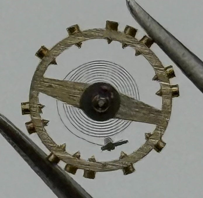 AS 1977-2 Balance Wheel Complete And Spring Renata 1831 Watch Movement Parts NOS