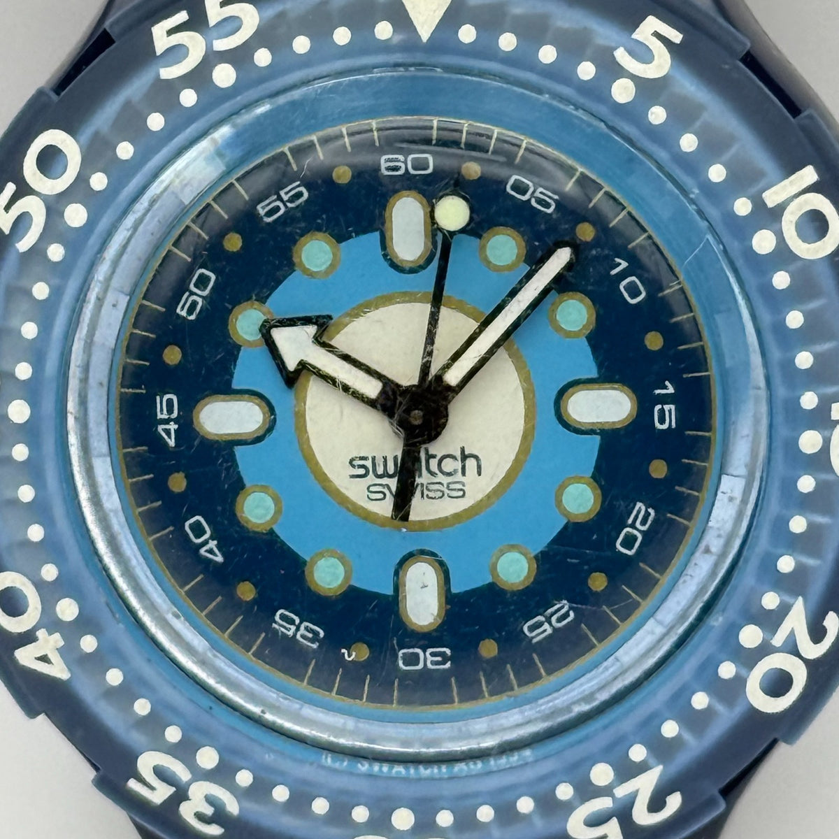 Vintage Swatch Scuba 200 Watch SDN116/7 Abyss 1994 Swiss 40mm Parts Repair