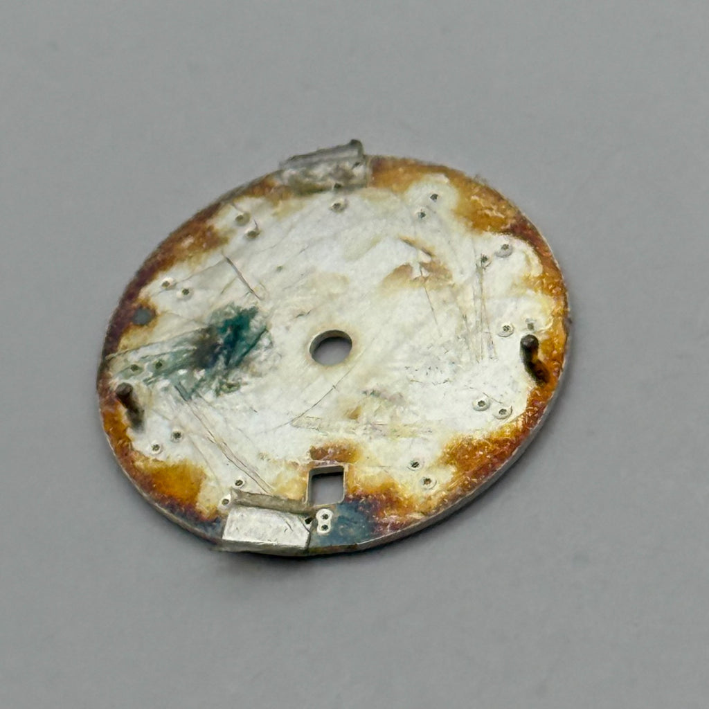 Seiko 7N82-0EL8 Watch Dial Titanium 50M White Japan Spare Parts Repair 19.4mm