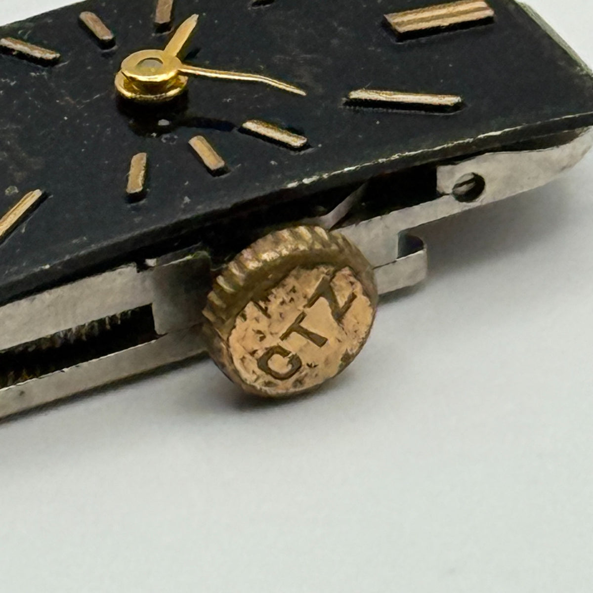 Citizen 9407 Parashock Baguette Watch Movement - For Parts / Repair - 10.2mm