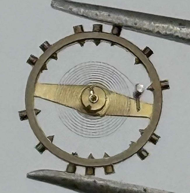 FHF 57-21 Balance Wheel Complete And Spring 6¾’’’ 1361 Watch Movement Parts NOS