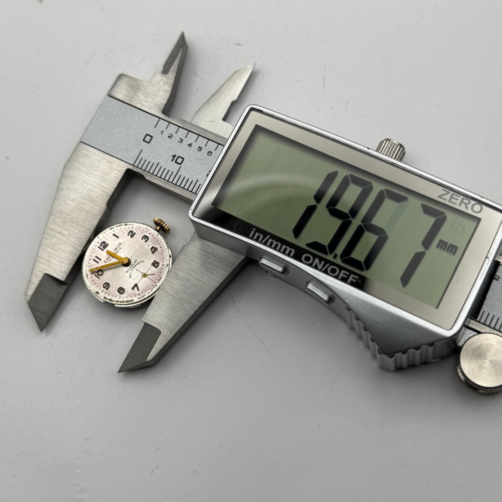 Unitas 6365N Watch Movement Running Excalibur 17 Jewel Swiss Parts Repair 19.6mm