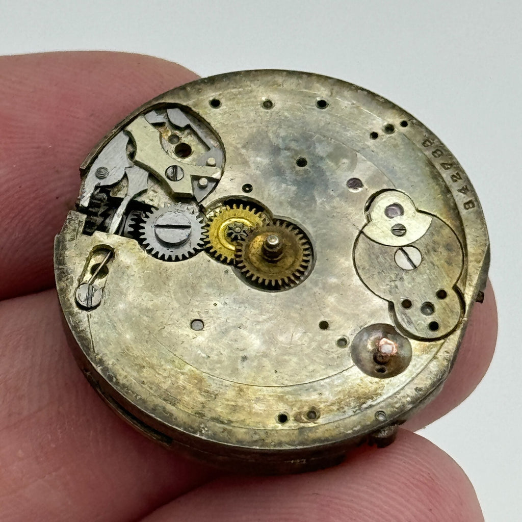 Unidentified Leaf Mark Watch Movement - Men's - For Parts / Repair - 28mm