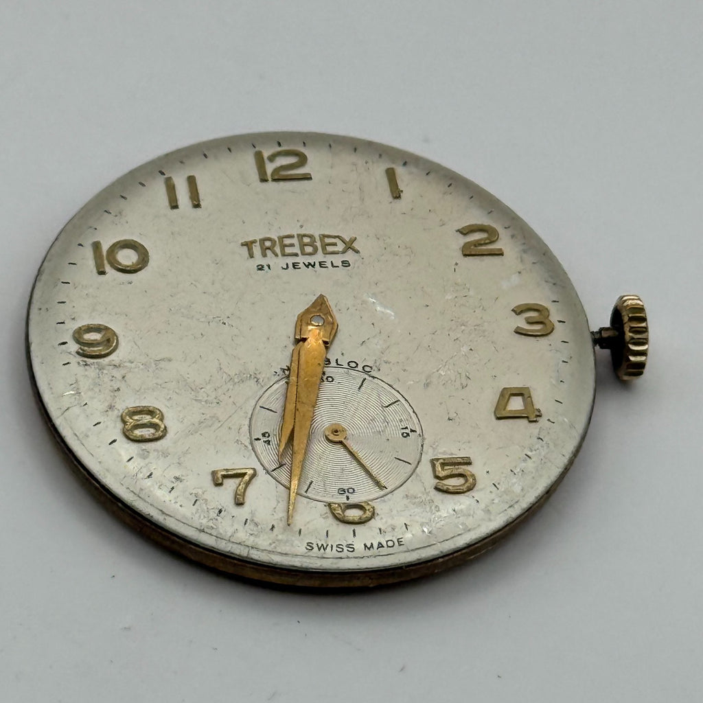 AS 1560 Watch Movement Running A. Schild 1560 Trebex 21 Jewels Parts 32.4mm