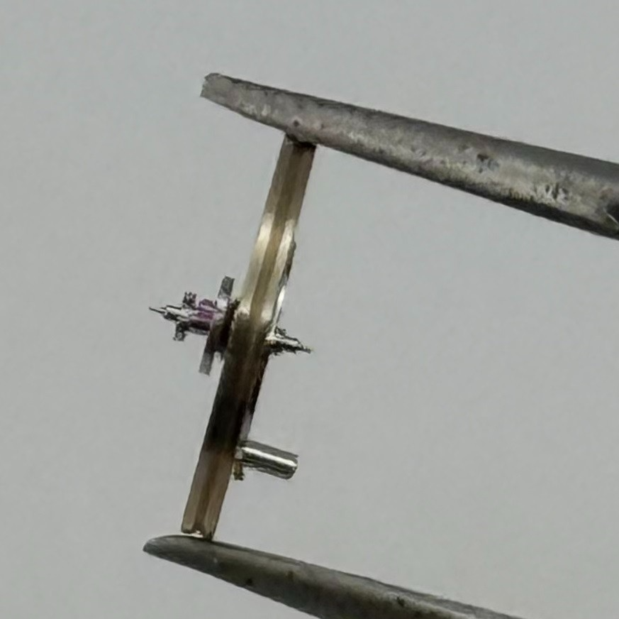 Lorsa 514 Balance Wheel Complete And Spring 5¼’’’ 4889 /3 Watch Movement Parts