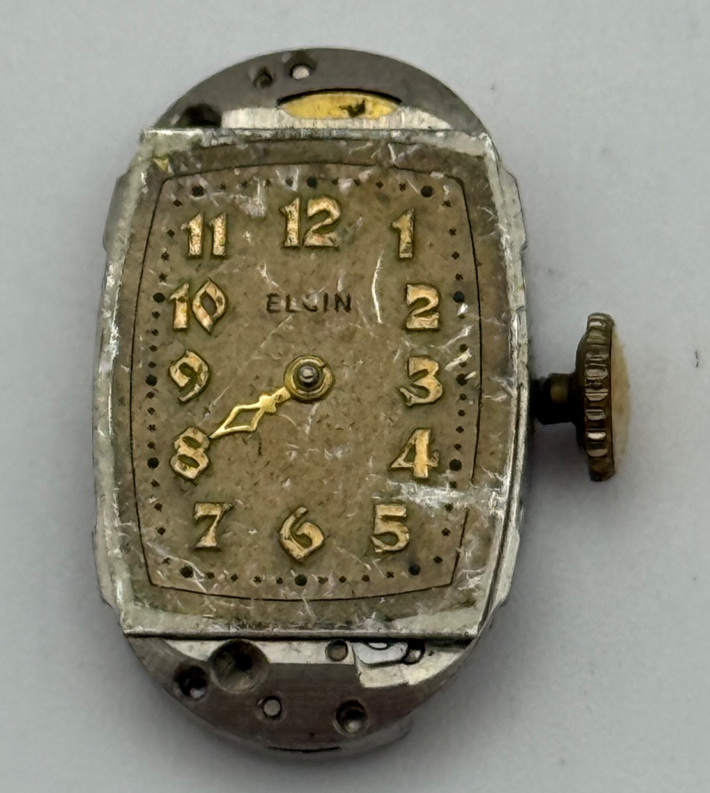 Elgin Grade 541 Model 2 Watch Movement 1940 Vintage American Parts Repair 21/0s 