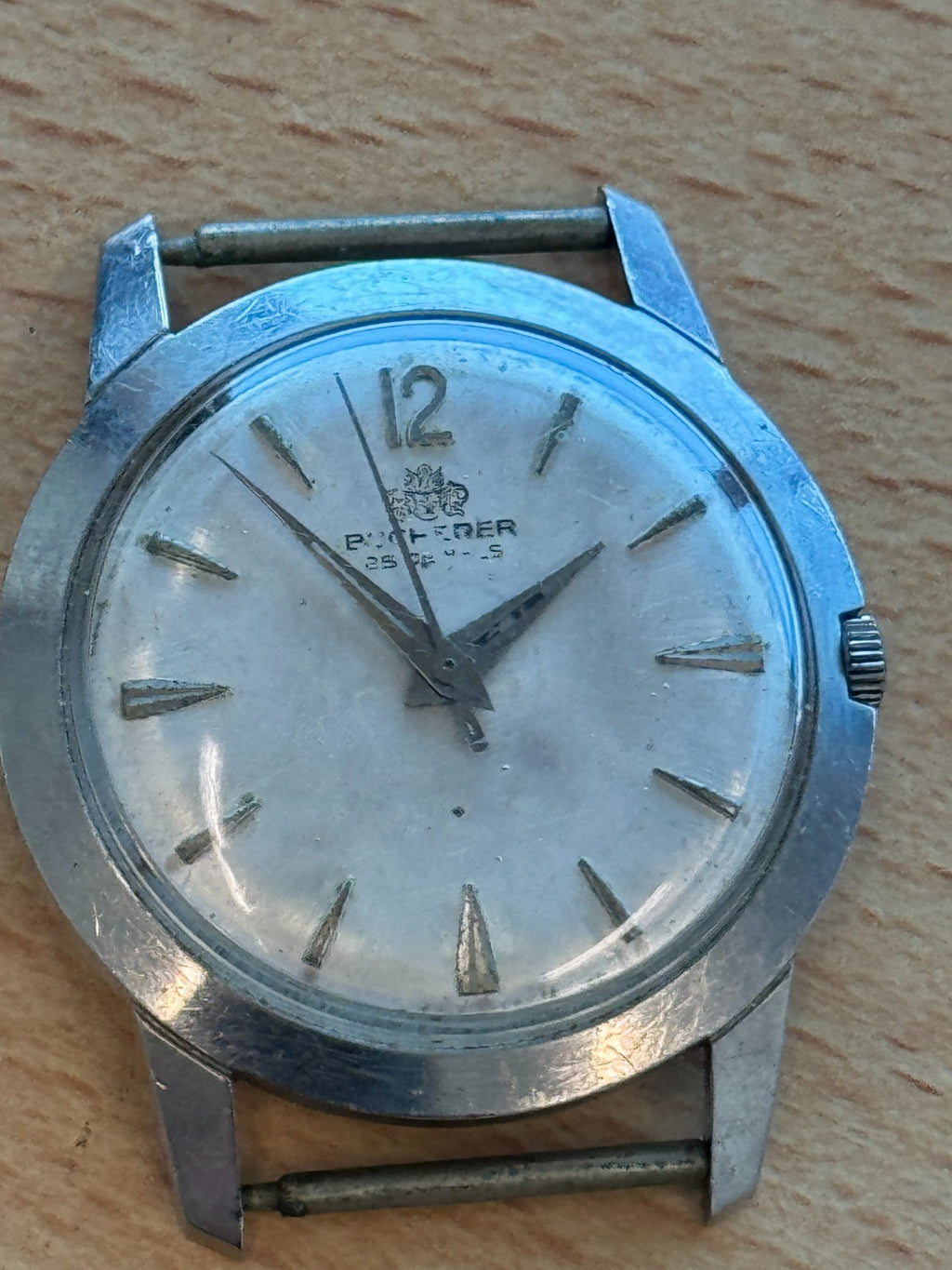 Bucherer Automatic Vintage Mens Watch Running Antimagnetic Incabloc Swiss 34mm