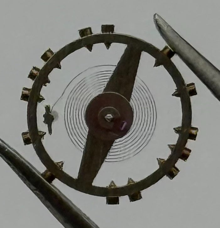ETA 761 1201 Balance Wheel Complete And Spring Renata 145 Watch Movement Parts