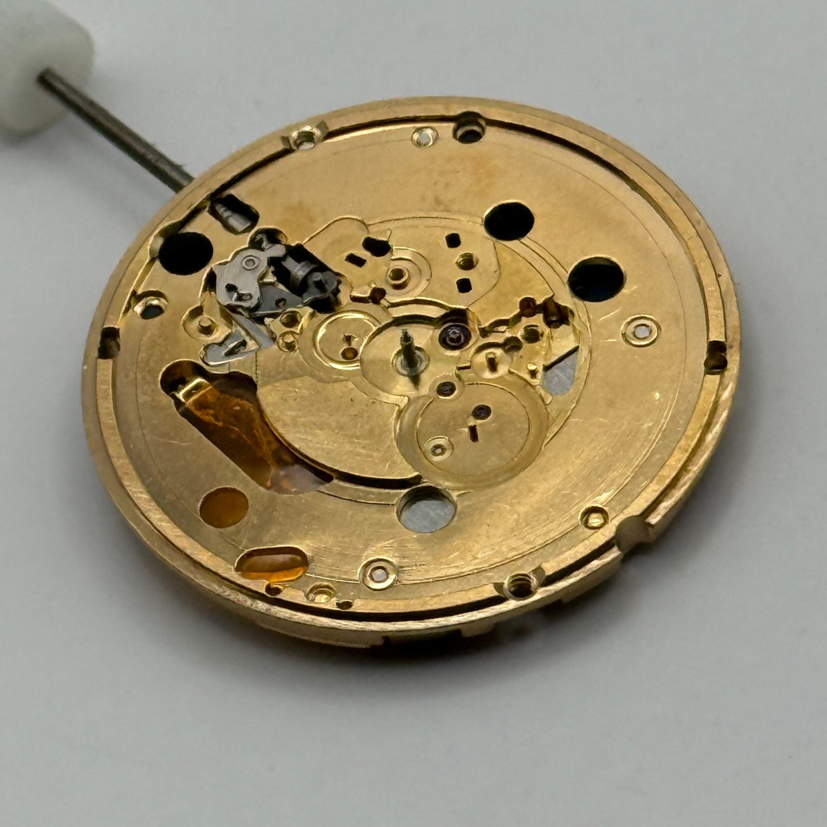 Omega 1420 Watch Movement - Running - Incomplete - For Parts / Repair - 23.9mm